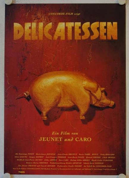 Delicatessen original release german movie poster